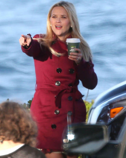 Martha Mackenzie Big Little Lies Maroon Coat