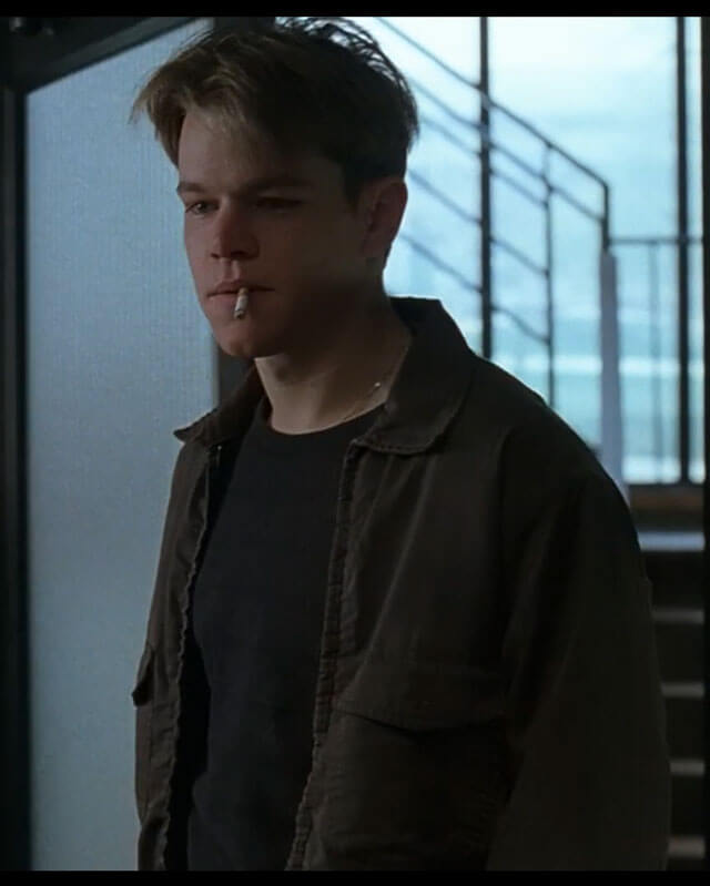 Matt Damon Good Will Hunting Brown Jacket
