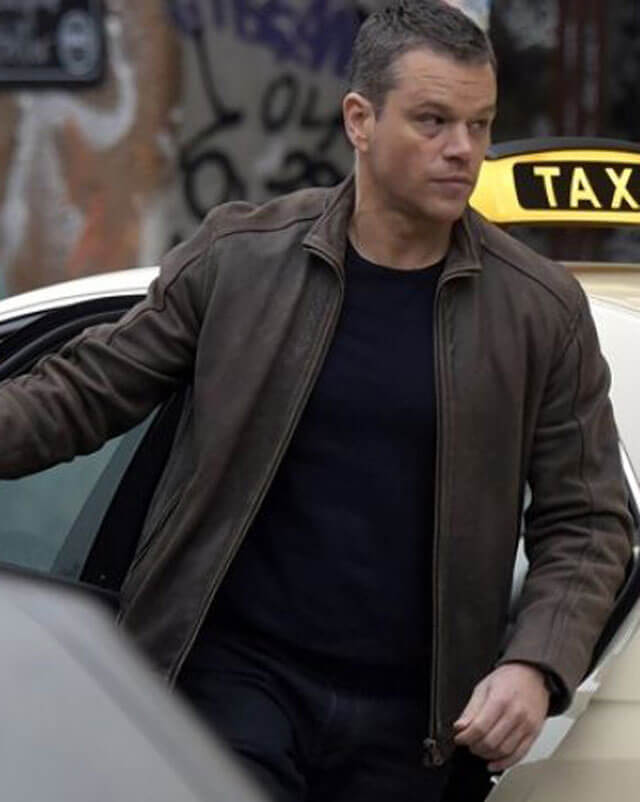 Matt Damon Jason Bourne Leather Jacket