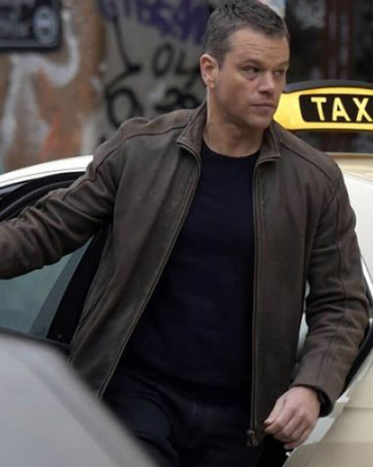 Matt Damon Jason Bourne Leather Jacket