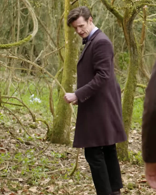 Matt Smith Dr Who S07 Purple Trench Coat