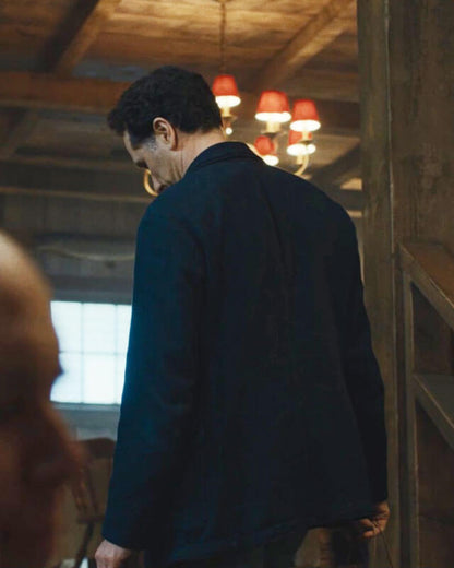 Matthew Rhys Widows Bay Blue Wool Coat