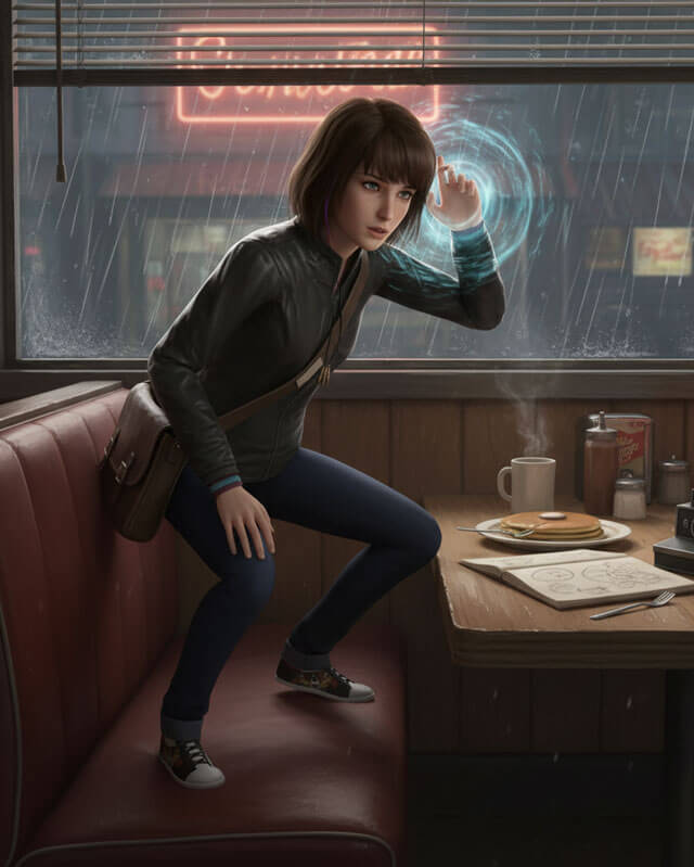 Max Caulfield Life Is Strange Black Leather Jacket