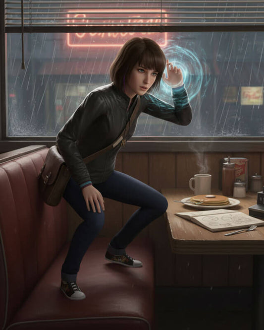 Max Caulfield Life Is Strange Black Leather Jacket
