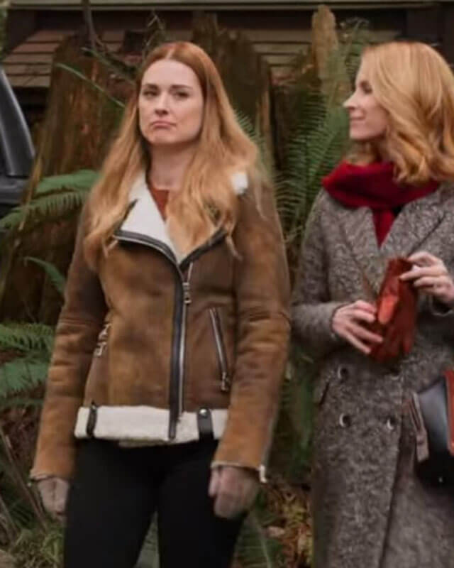 Melinda Monroe Virgin River S01 Suede Shearling Jacket