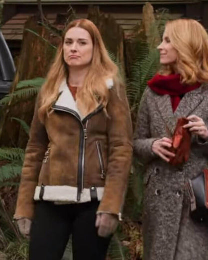 Melinda Monroe Virgin River S01 Suede Shearling Jacket
