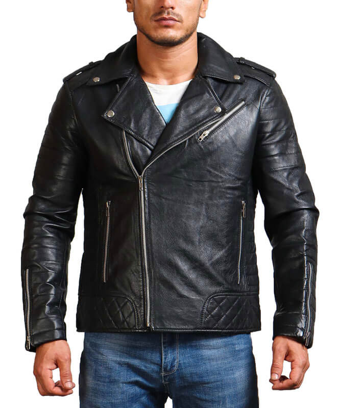 Men's Biker Leather Jackets, Coats & Vest – AlexGear