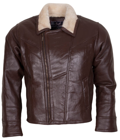 Men Leather Jacket With Fur Lining