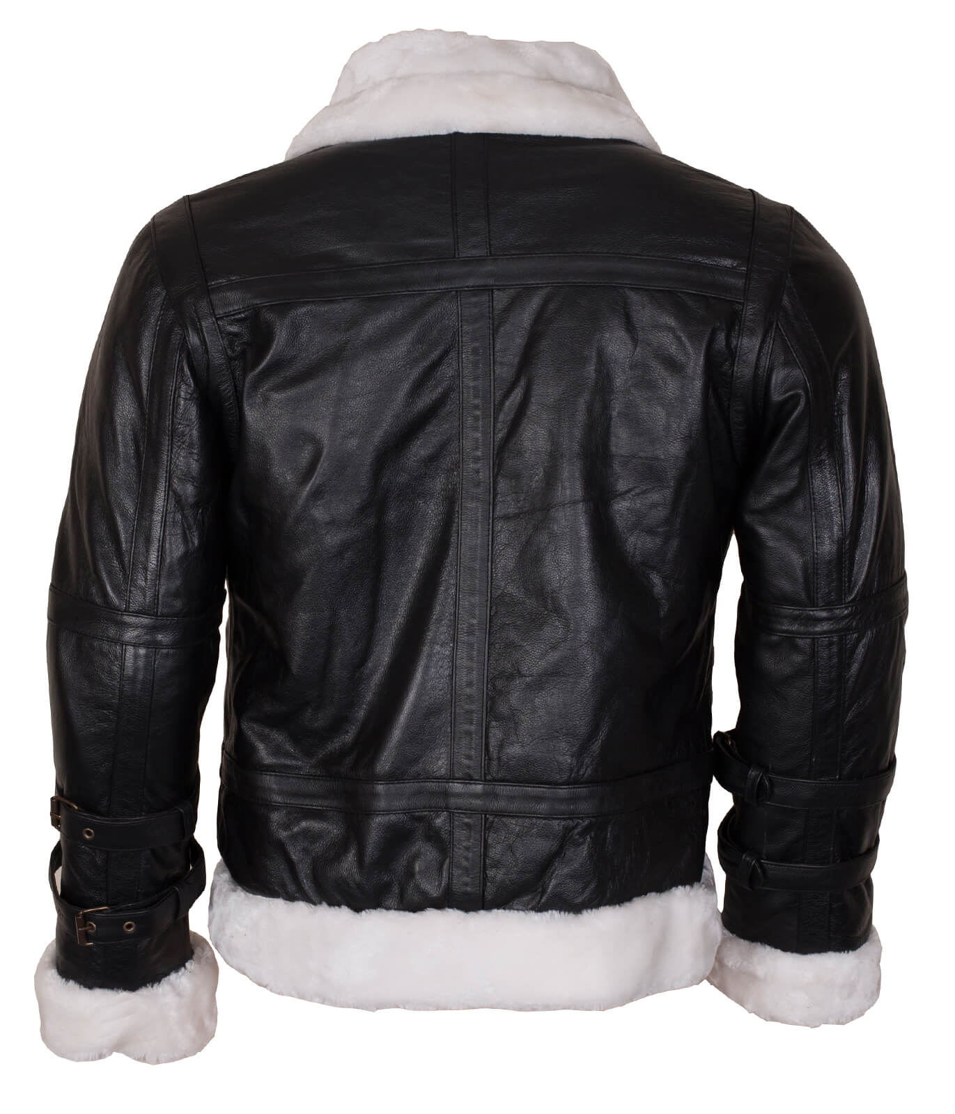 Fur Collar B3 Hooded Leather Jacket 