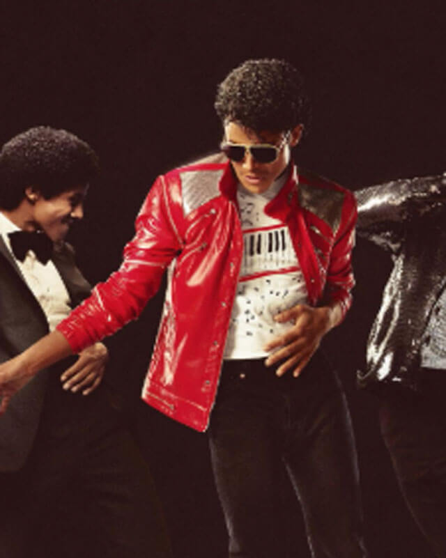 Michael Film Jaafar Jackson MJ Red Leather Jacket – AlexGear
