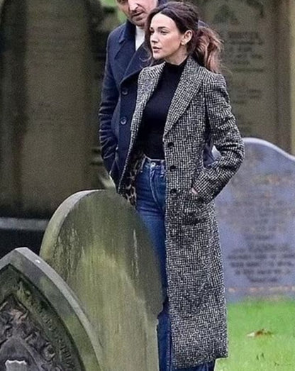 Michelle Keegan Fool Me Once Grey Coat