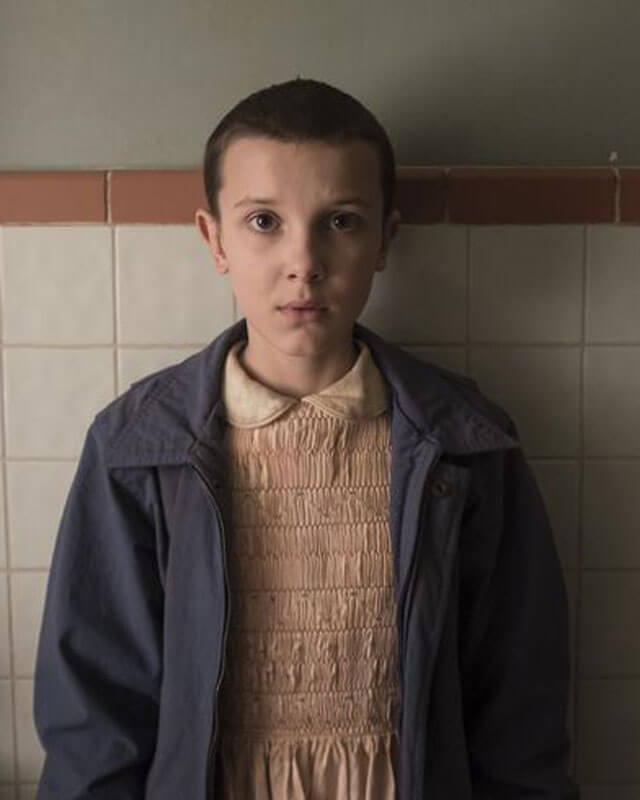 Millie Bobby Brown Blue Cotton Jacket