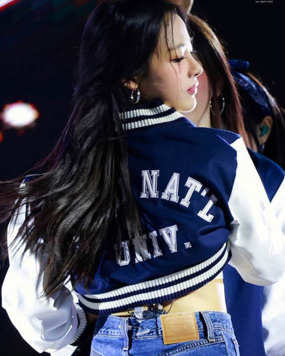 Minji Seoul National University Letterman Jacket