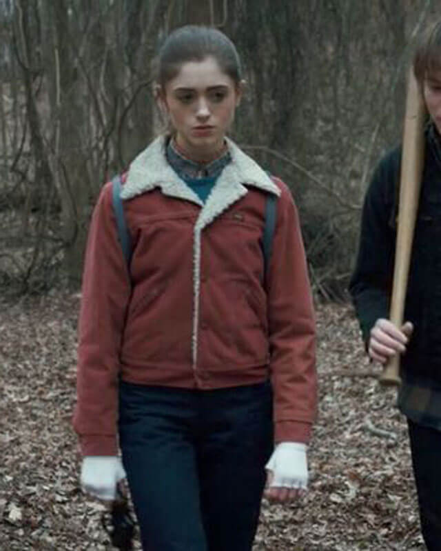 Nancy Wheeler Stranger Things Red Denim Jacket