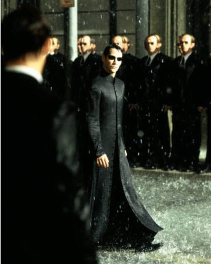 Neo The Matrix Black Long Coat