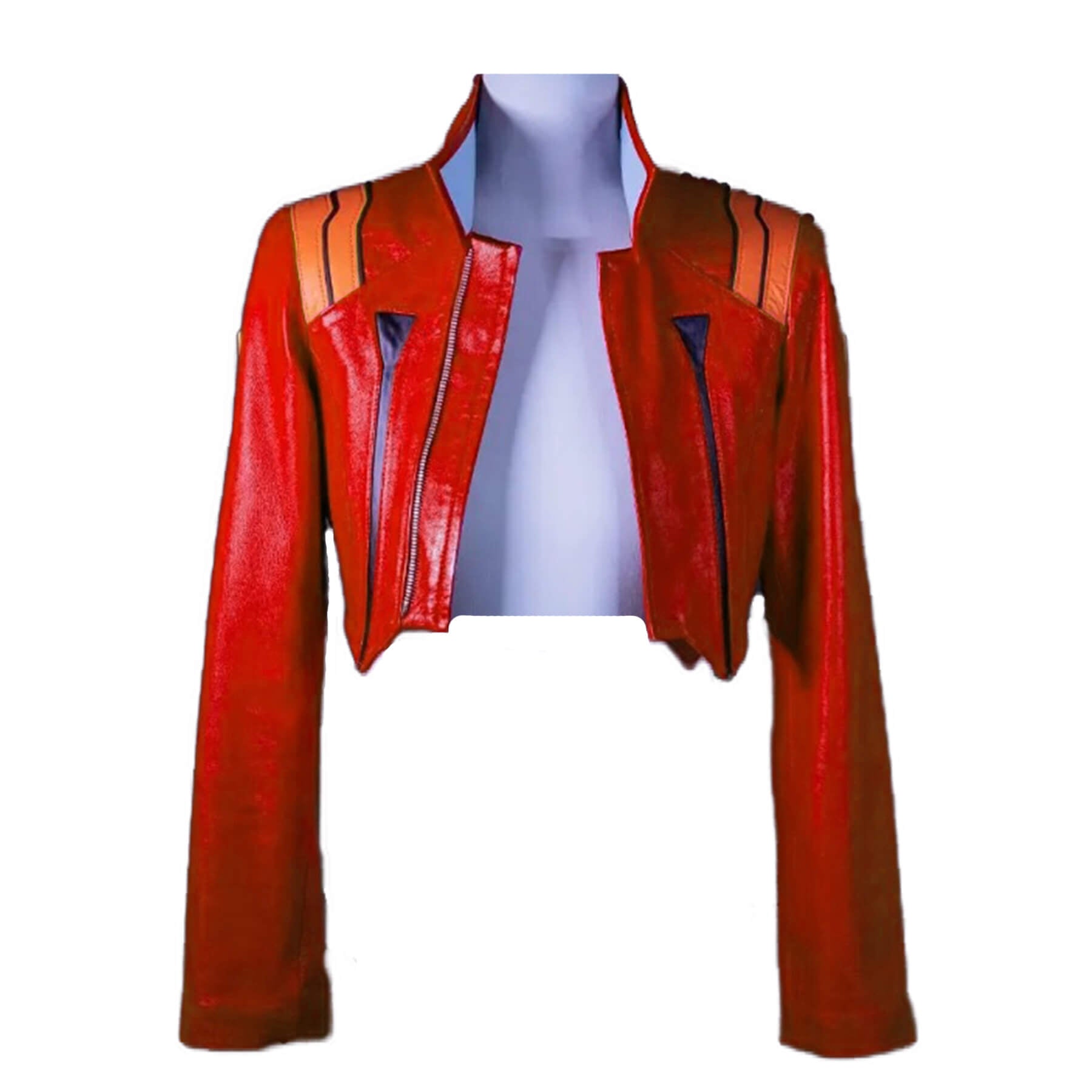 Neon Genesis Evangelion Genuine Red Leather Jacket