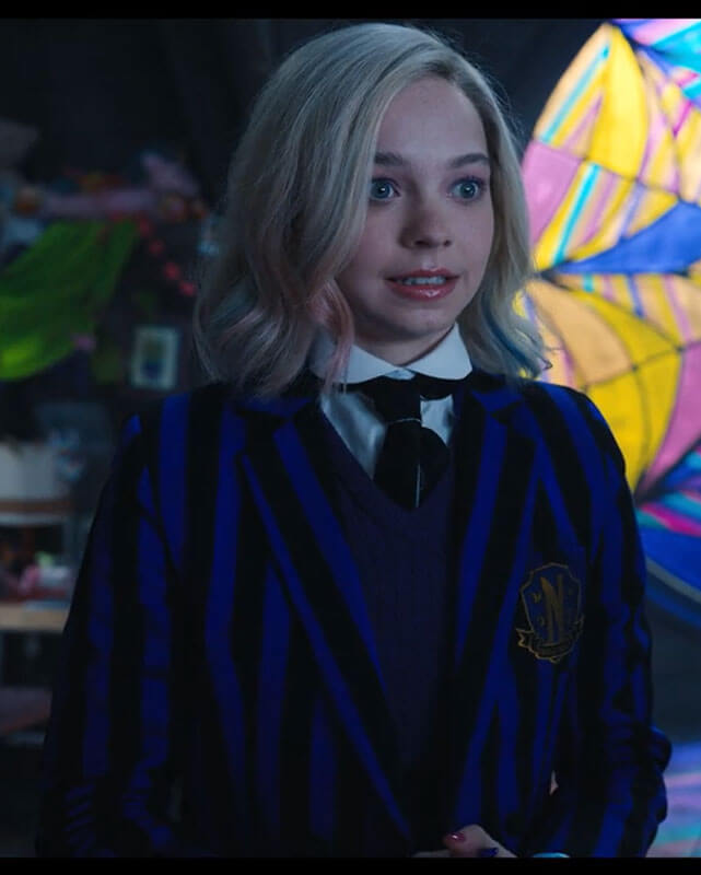 Nevermore Academy Striped Uniform Coat