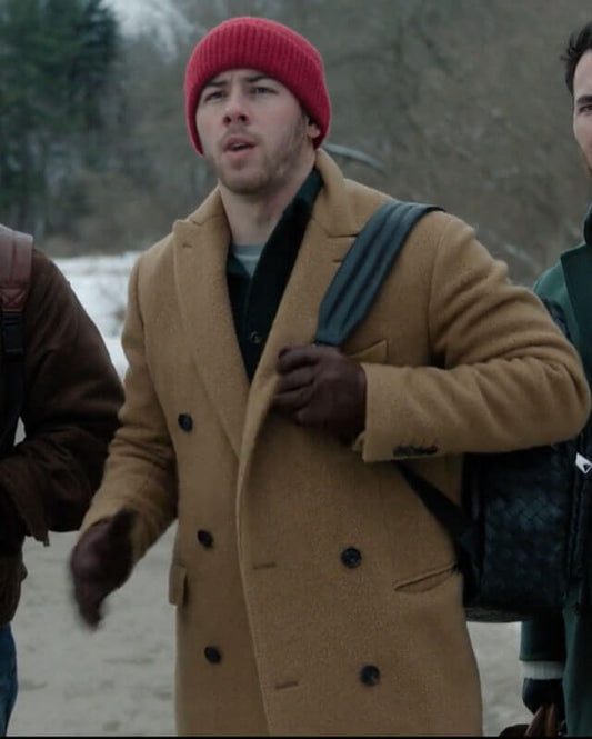Nick Jonas A Very Jonas Christmas Movie Brown Coat