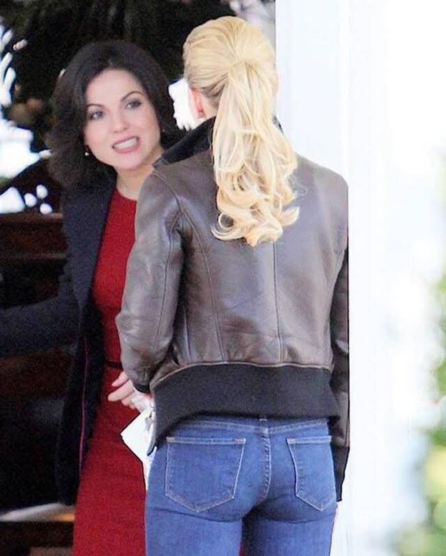 OUAT Emma Swan Bomber Leather Jacket