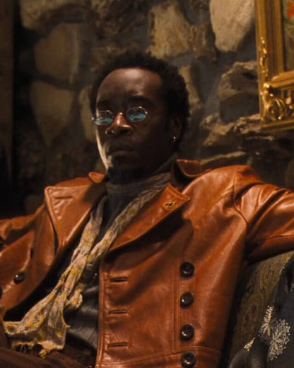 Oceans 11 Basher Tarr Brown Leather Jacket