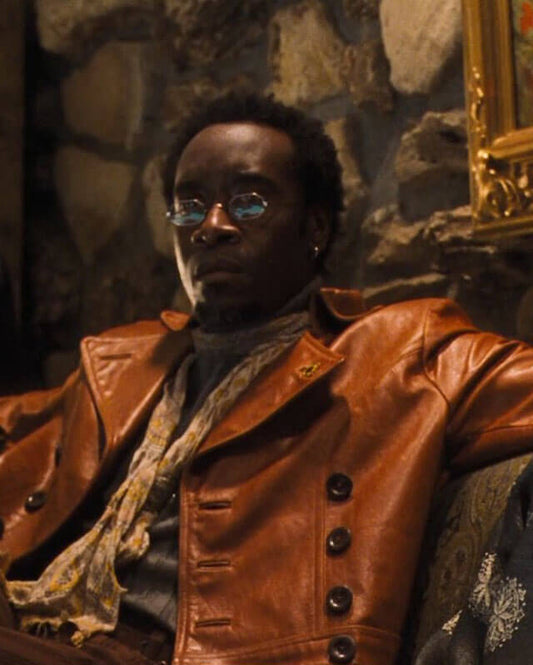 Oceans 11 Basher Tarr Brown Leather Jacket