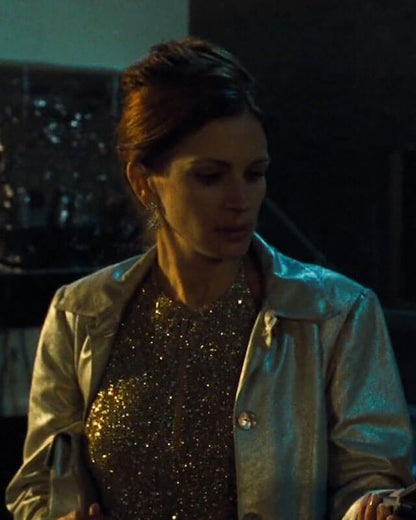 Oceans Eleven Tess Ocean Silver Faux Leather Coat