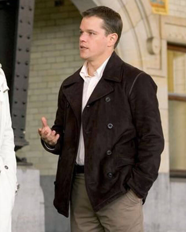 Oceans Twelve Matt Damon Suede Jacket