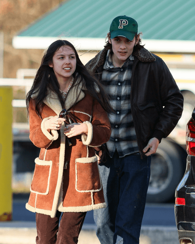 Olivia Rodrigo Suede Jacket With Fur Lining