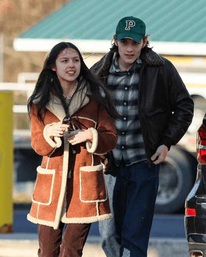 Olivia Rodrigo Suede Jacket With Fur Lining