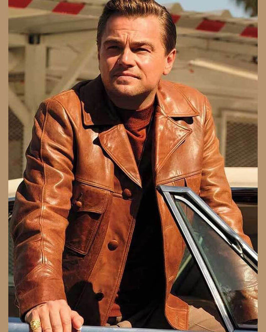 Leonardo DiCaprio Leather Jacket Once Upon a Time in Hollywood