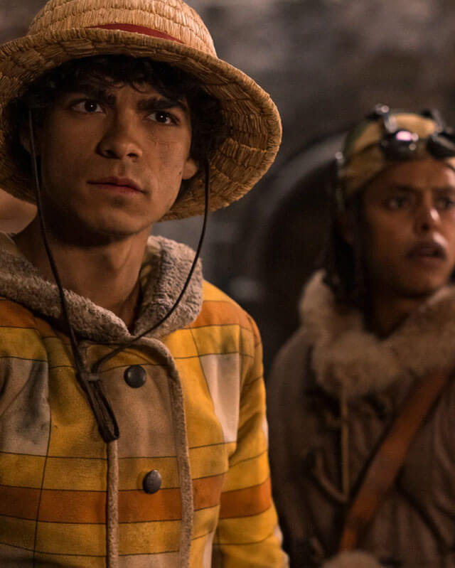 One Piece Live Action Monkey D Luffy Hooded Shearling Coat S02