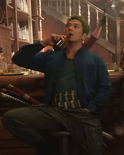 One Piece Roronoa Zoro Blue Jacket S02