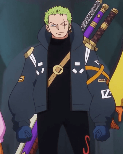 One Piece Zoro Egghead Blue Jacket
