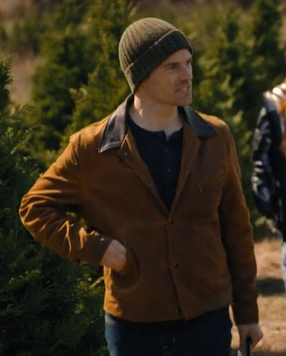 Our Little Secret Ian Harding Brown Suede Jacket