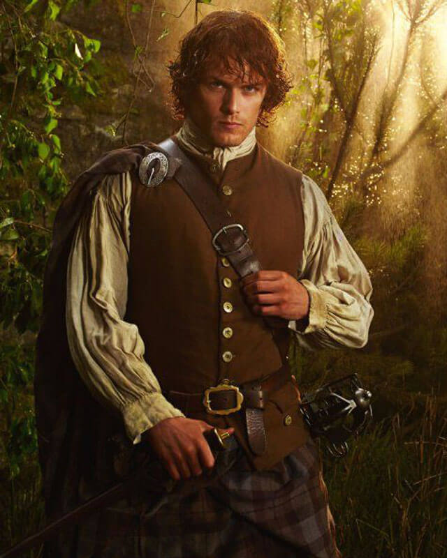 Outlander Jamie Fraser Brown Cotton Vest