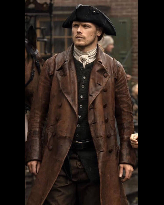 Outlander Jamie Fraser Brown Waxed Coat