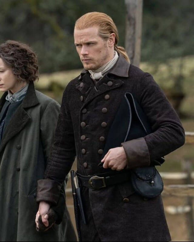 Outlander S07 Jamie Fraser Black Coat