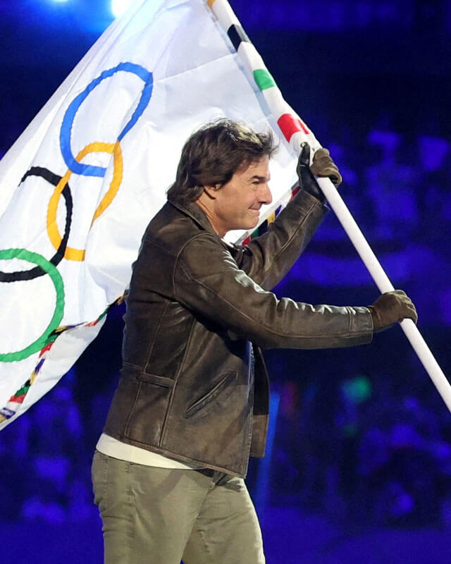 Paris Olympics 2024 Tom Cruise Black Jacket