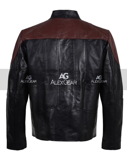 Picard Star Trek Maroon Men Leather Jacket