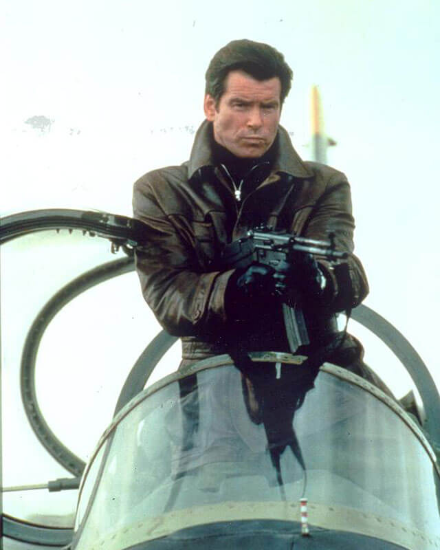 Pierce Brosnan James Bond Tomorrow Never Dies Leather Coat