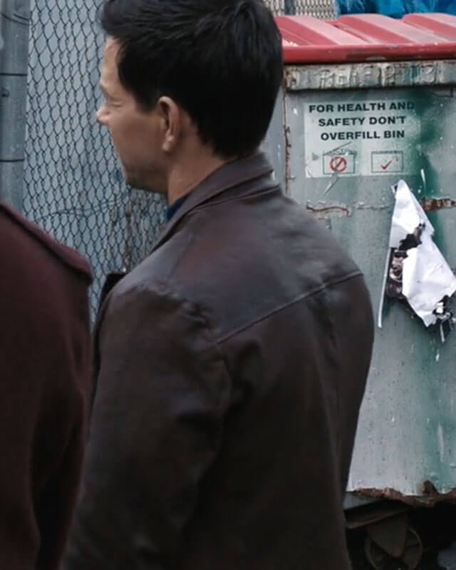 Play Dirty Mark Wahlberg Leather Coat