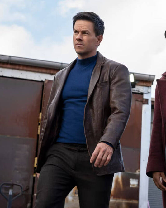 Play Dirty Mark Wahlberg Leather Jacket