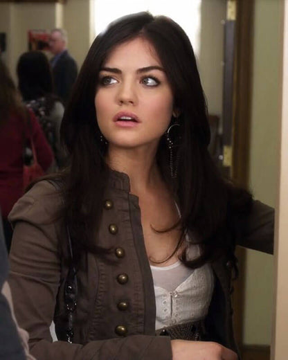 Pretty Little Liars Aria Brown Cotton Jacket