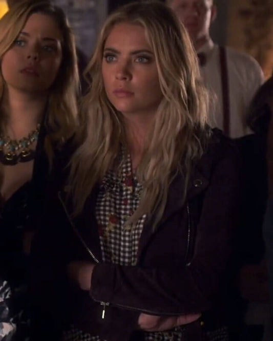 Pretty Little Liars Hanna Marin Suede Biker Jacket