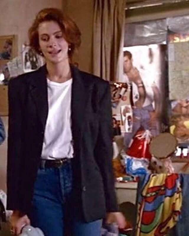 Pretty Woman Julia Roberts Black Coat