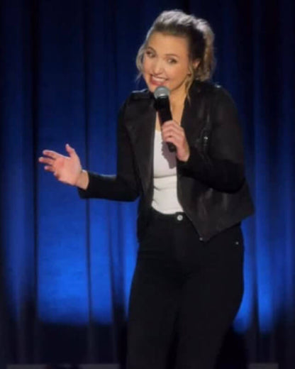 Quarter Life Crisis Taylor Tomlinson Biker Leather Jacket