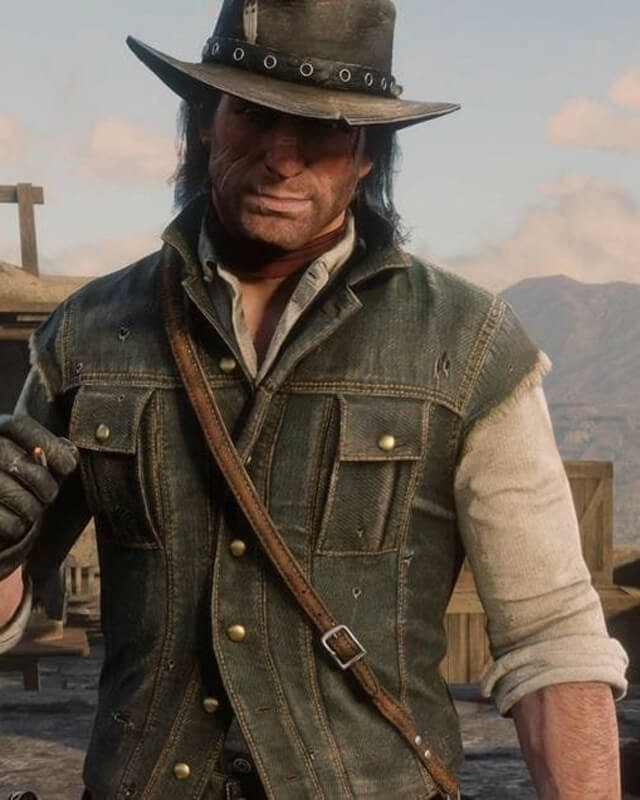 RDR 2 John Marston Dark Brown Vest