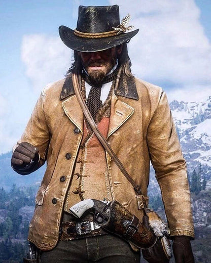 RDR Arthur Morgan Brown Leather Coat