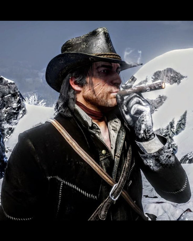 RDR Arthur Morgan Distressed Black Jacket