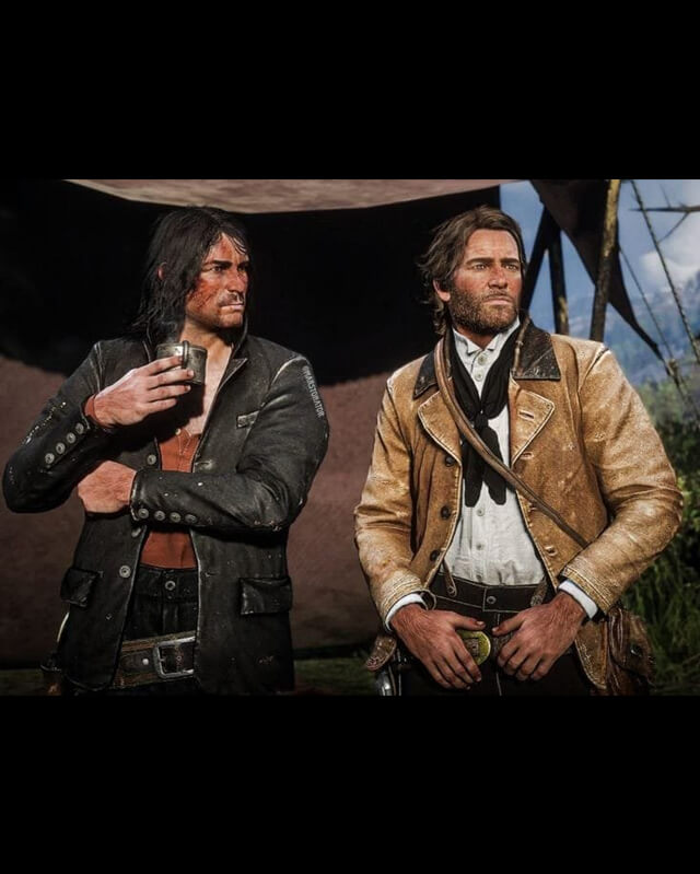 RDR Arthur Morgan John Marston Leather Coat